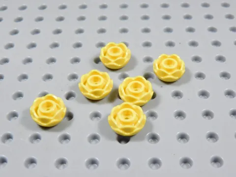 LEGO Lot of 6 Yellow Roses Rose Flowers Plants Minifig BJ