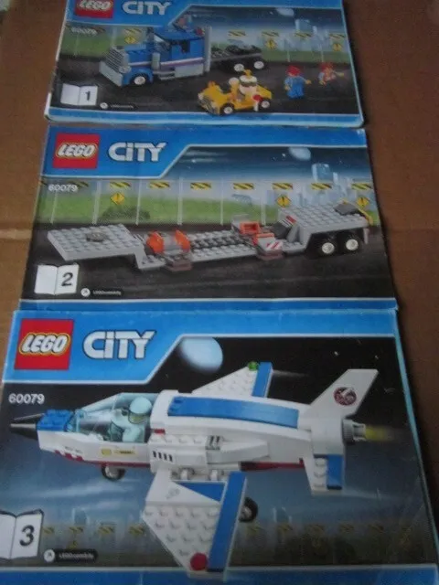 Lego City Building Instructions Instruction 60079 Pieces 1,2,3, Parts 1,2,3