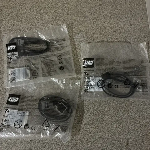 Lot Of 3 Sealed Lego Mindstorm Connecting Wires, Two Of 8871 And One Of 8870 ￼