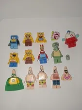 LEGO SpongeBob SquarePants Minifigure 15 Lot Mrs Puff Mr Krabs Squidward Garry
