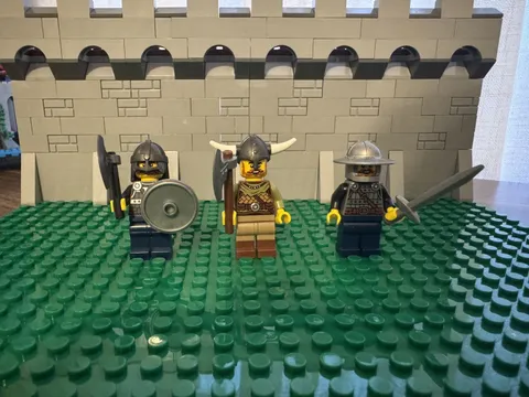 LEGO Viking Battle Pack x3 Genuine Minifigures Medieval Castle Warriors &Weapons