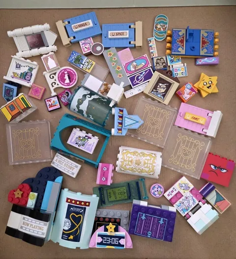 Lego Friends Decorative Printed Sticker Parts Specialty Pieces Lot