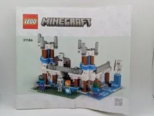 Lego Minecraft 21186 The Ice Castle Instruction Manual 2022 