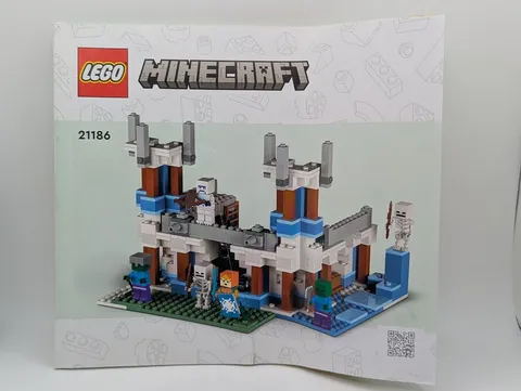 Lego Minecraft 21186 The Ice Castle Instruction Manual 2022 
