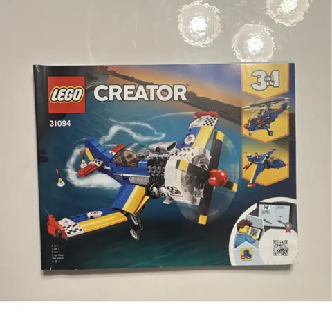 LEGO Creator Race Plane 31094 Illustrated Manual Booklet Multilingual