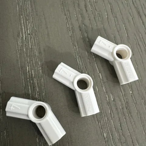 LEGO Angle Connector #4 (135º) (32192 / 42156) 3 Pieces White