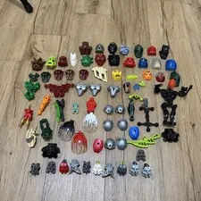 LEGO Bionicle Lot Of 21 Masks and 11 Heads + parts and accessories! 