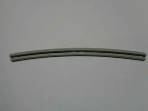 LEGO Train, Track Rail Curved Inside with Slots 3230b Light Gray
