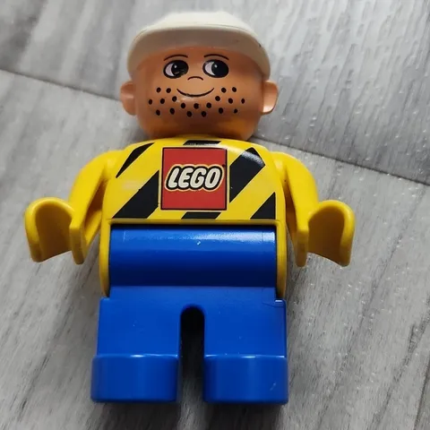 Lego Duplo Construction Worker "LEGO" on Shirt - 