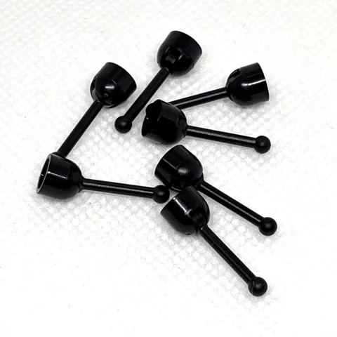 LEGO Parts - Black Antenna Small Base with Black Lever - No 4592c02 - QTY 7
