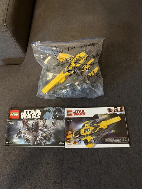 LEGO Star Wars Anakin's Jedi Interceptor 75214 And Darth Vader Transform 75183