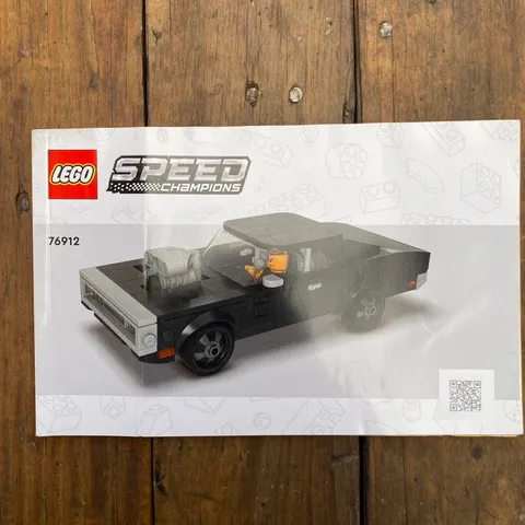 Lego Speed Champions 76912  Fast And Furious Instruction Manual Booklet Only