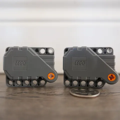 LEGO Dark Bluish Grey Technic Pullback Car Motor 6 x 3 x 5 Racer 12799 lot of 2