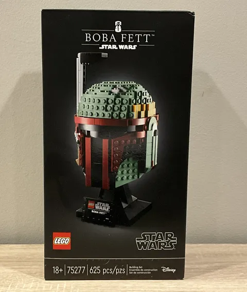 ⁠LEGO Star Wars Boba Fett Helmet 75277 Display Model Set Collection⁠