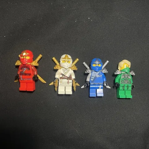 LEGO NINJAGO Ninja Minifigure Lot of 4 Kai Zane jay lloyd