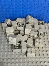 LEGO 2x2 gray Brick plastic building pieces bulk lot - 30 pieces bagged
