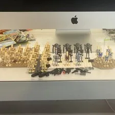 LEGO Star Wars Battle Droid lot great condition w weapons included.