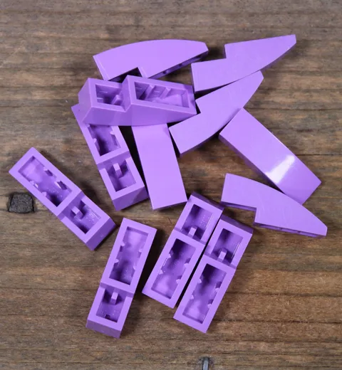 LEGO 50950 Medium Lavender Slope, Curved 3 x 1 Qty 12