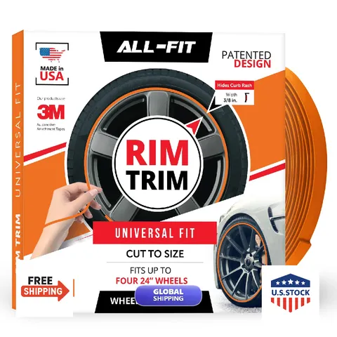 All-Fit Automotive Rim Diy Car Exterior Accessories For Curb Rash Up To Four 24