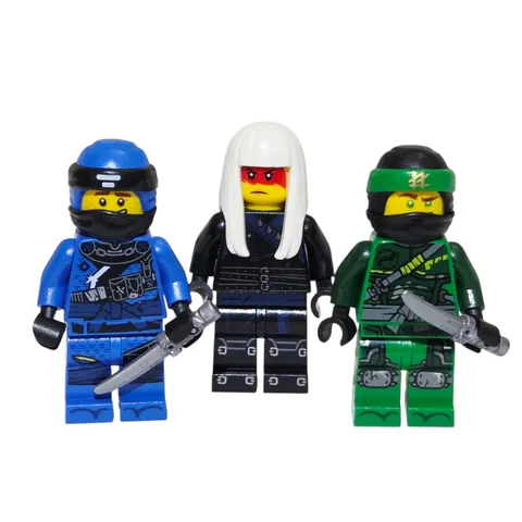Lego Ninjago Hunted Minifigures Harumu Lloyd & Jay - 3 Ninja Mini Figure Bundle