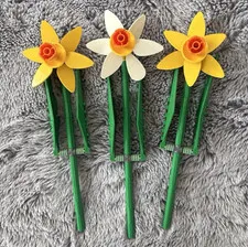 LEGO 3pc Yellow/White flower