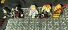 LEGO Star Wars dark falcon Minifigure Lot of 6 w/ Lightsaber Accessories, Age 5+