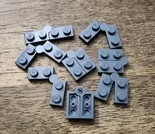 Lego Dark Bluish Gray Hinge Plate 1 x 4 Swivel QTY 8. Bulk Available.
