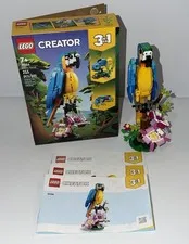 LEGO 31136 CREATOR 3 In 1 Exotic Parrot Frog & Fish Creatures Building Set