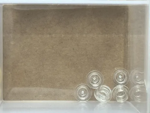 LEGO Parts - Trans-Clear Plate, Round 1 x 1 - No 4073 - QTY 5