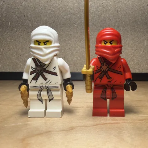 LEGO Ninjago Golden Weapons Kai njo0007, Golden Weapons Zane njo0001