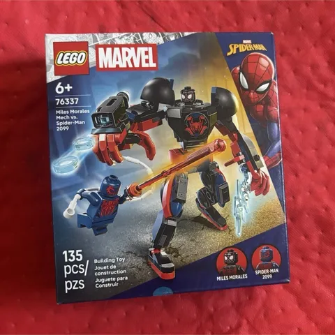 LEGO Marvel 76337 Miles Morales Mech vs Spider-Man 2099 135 pcs, 6+