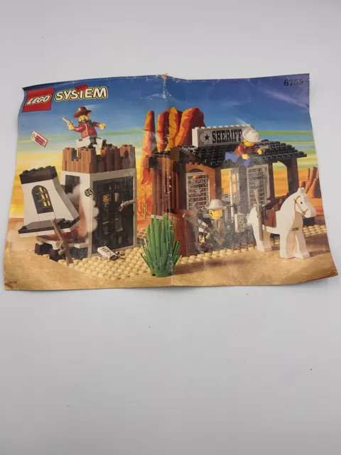 Lego Western Cowboys Sheriff's Lock-Up (6755) Instruction Booklet Only