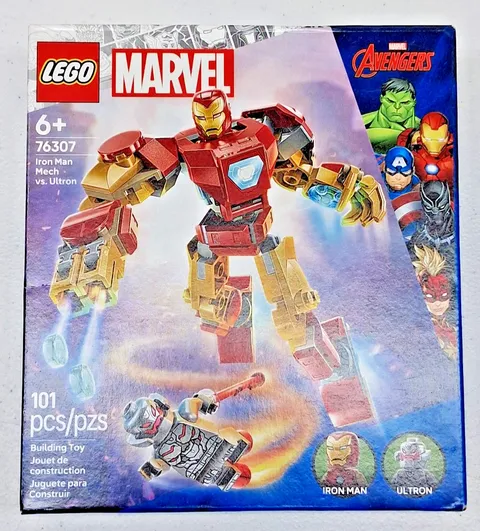 LEGO Marvel Avengers Iron Man Mech vs Ultron 76307 Brand New Sealed Damaged Box