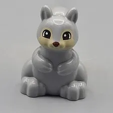Lego Duplo Gray Squirrel Animal Figure Accessory