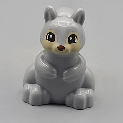 Lego Duplo Gray Squirrel Animal Figure Accessory