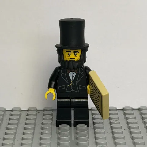 LEGO Movie CMF Abraham Lincoln Minifigure tlm005 coltlm-5 Genuine Complete