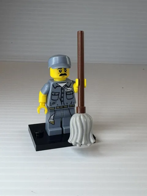 LEGO CMF Series 15 - Janitor (col236) Retired Minifigure Complete