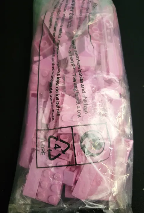 LEGO By The Pound Pink Bricks 4.7 oz Bag