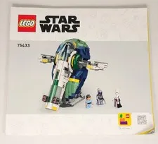 LEGO Star Wars 75433 Jango Fett's Starship Instruction Manual Book Only 171 pgs