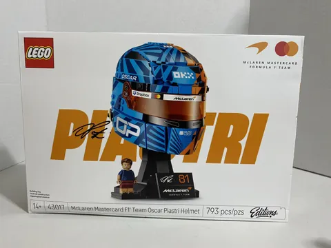 New Genuine Mclaren Mastercard F1 Team Oscar Piastri Helmet Building Set (43017)