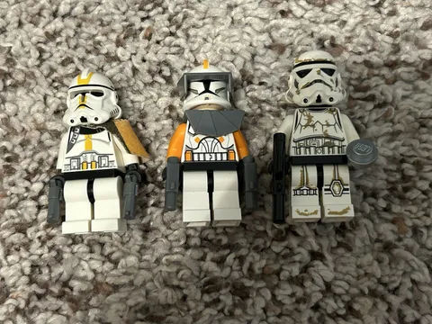 LEGO Star Wars Clone & Storm Trooper Minifigure Lot - 3 Retired Rare Minifigs