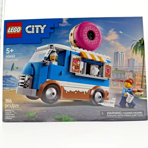 Lego City Donut Truck 60452 Building Toy Set 196 pcs. 5+ New In Box ***