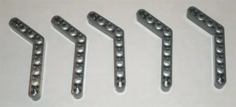 LEGO NEW Dark Grey Beam Bent 53 Degrees (5x) 4210638 Brick 6629