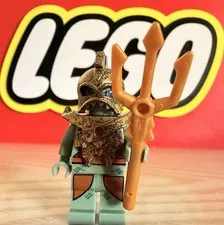 Lego Atlantis Portal Emperor Minifigure With Accessory