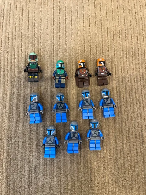 LEGO Star Wars Mandalorian Death Watch Warrior /Boba Fett (sw0296). Lot of 11