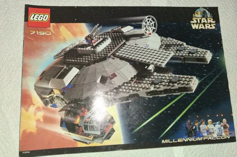 Lego 7190 Millennium Falcon Star Wars Instruction Manual Only No Bricks