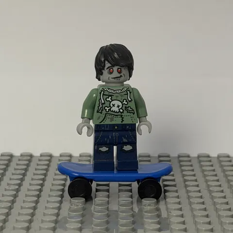 LEGO Zombie Skateboarder Minifigure Book Exclusive col227 Genuine Complete