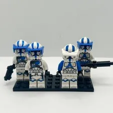 Lego Star Wars Clone Wars 501st Clone Trooper 4 Pack Minifigures EUC