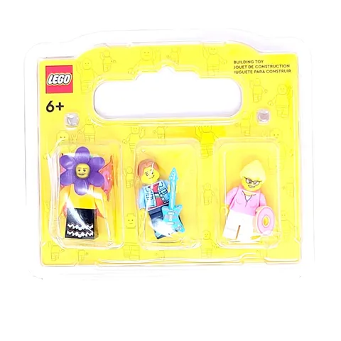 LEGO Build-a-Minifigure 3-Pack 6417603 Flower Guitarist Donut New NIB