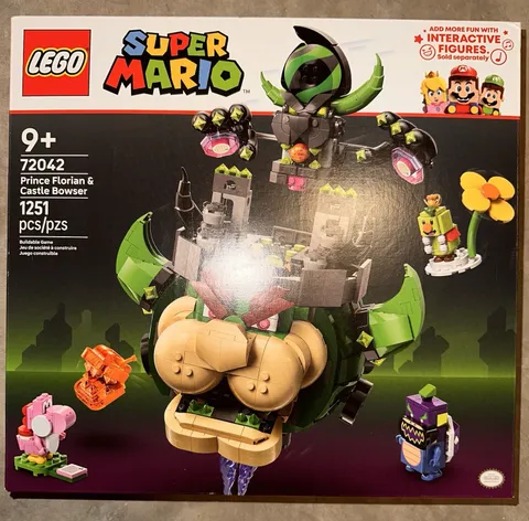 LEGO 72042 Super Mario Prince Florian & Castle Bowser Complete Set New Unopened 